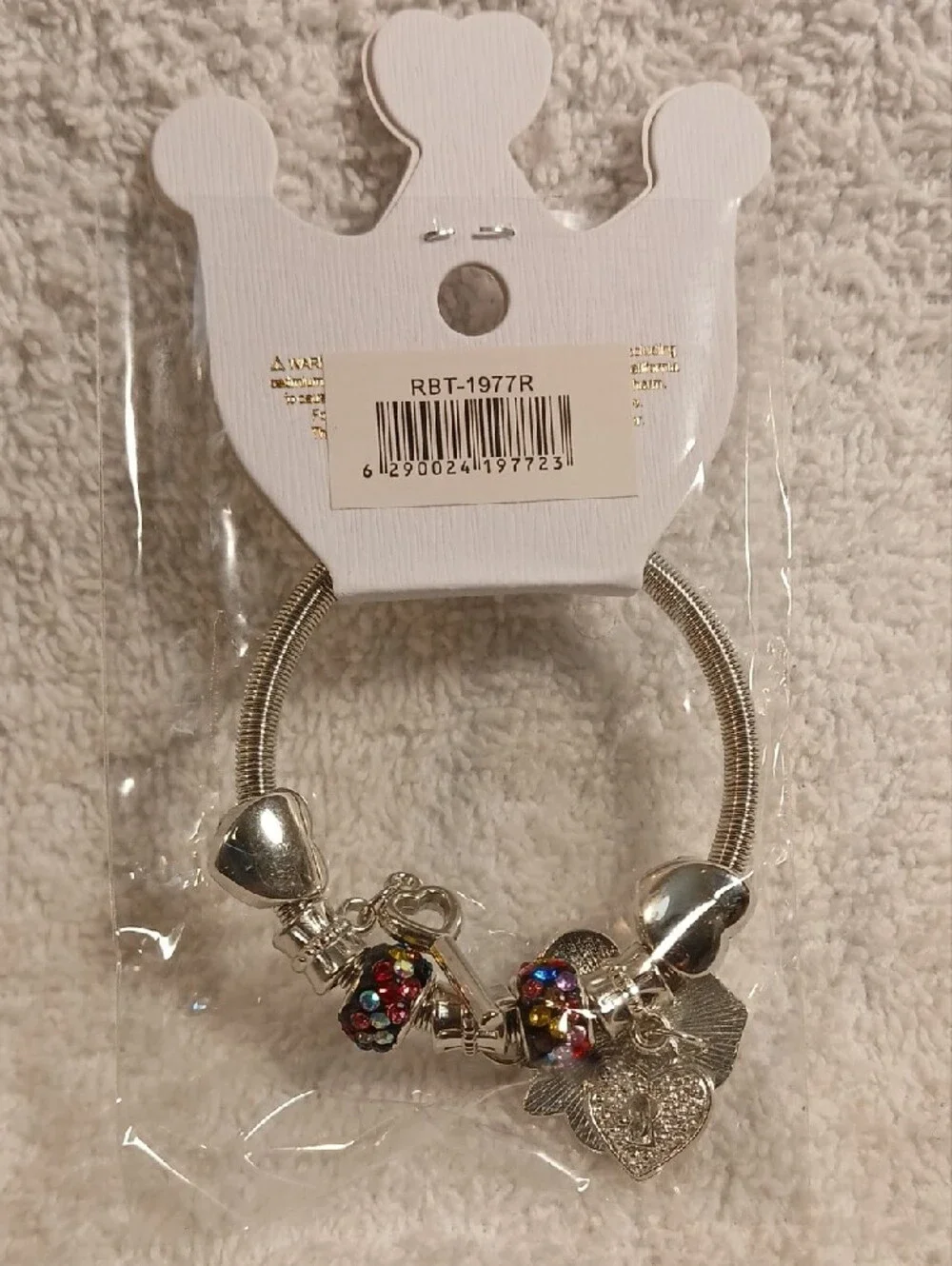 Fashion Jewelry Charm Bracelet - Silver Tone